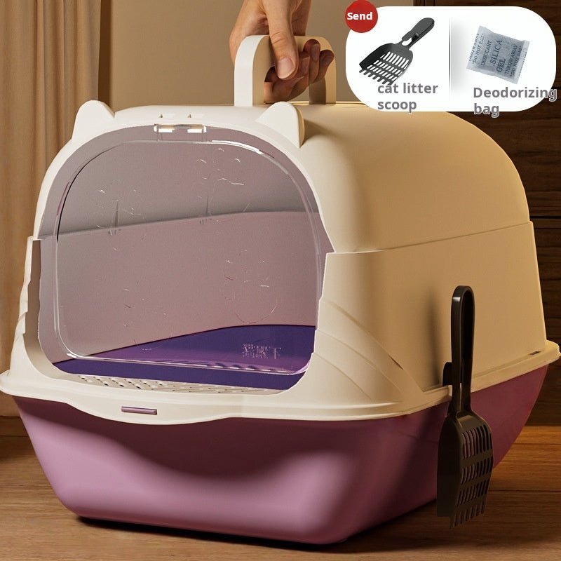 PureAir XL Enclosed Cat Litter Box - product presentation