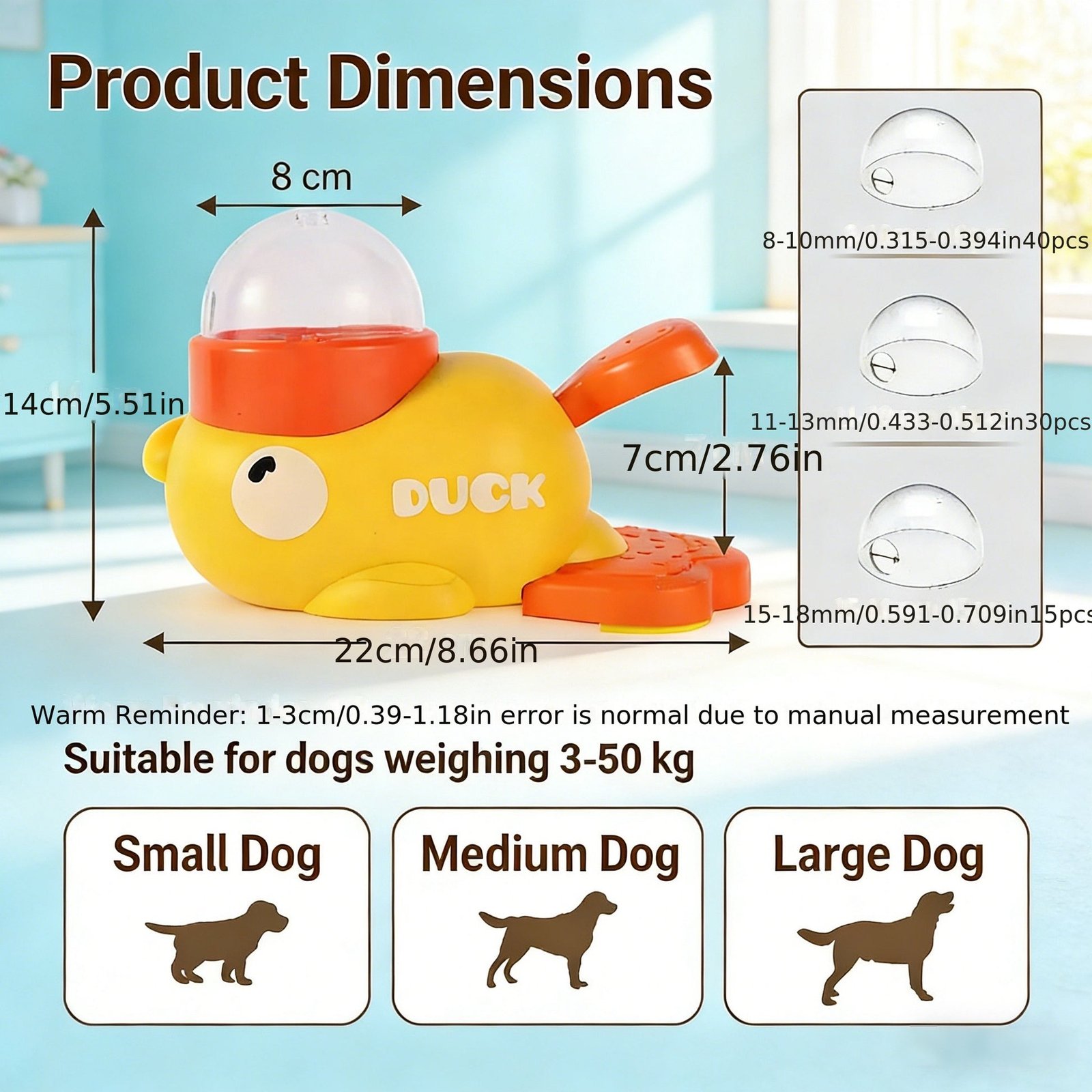 SmartDuckT Treat-Dispensing Puzzle Toy - main product view