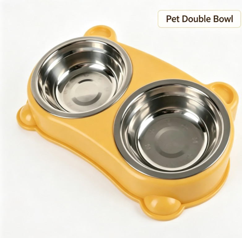 No-Spill Double Pet Bowl - main product view
