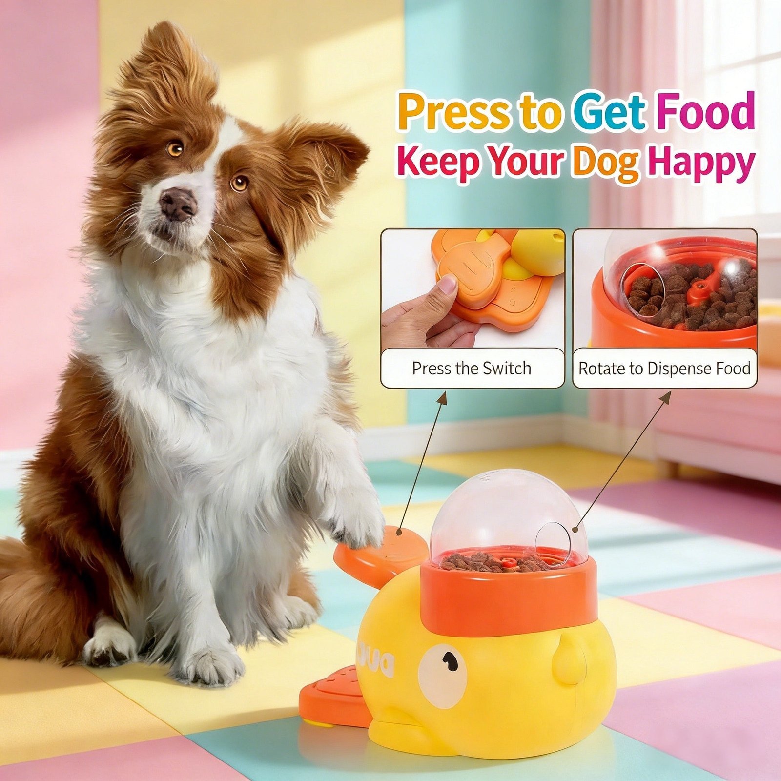 SmartDuckT Treat-Dispensing Puzzle Toy - alternate product view
