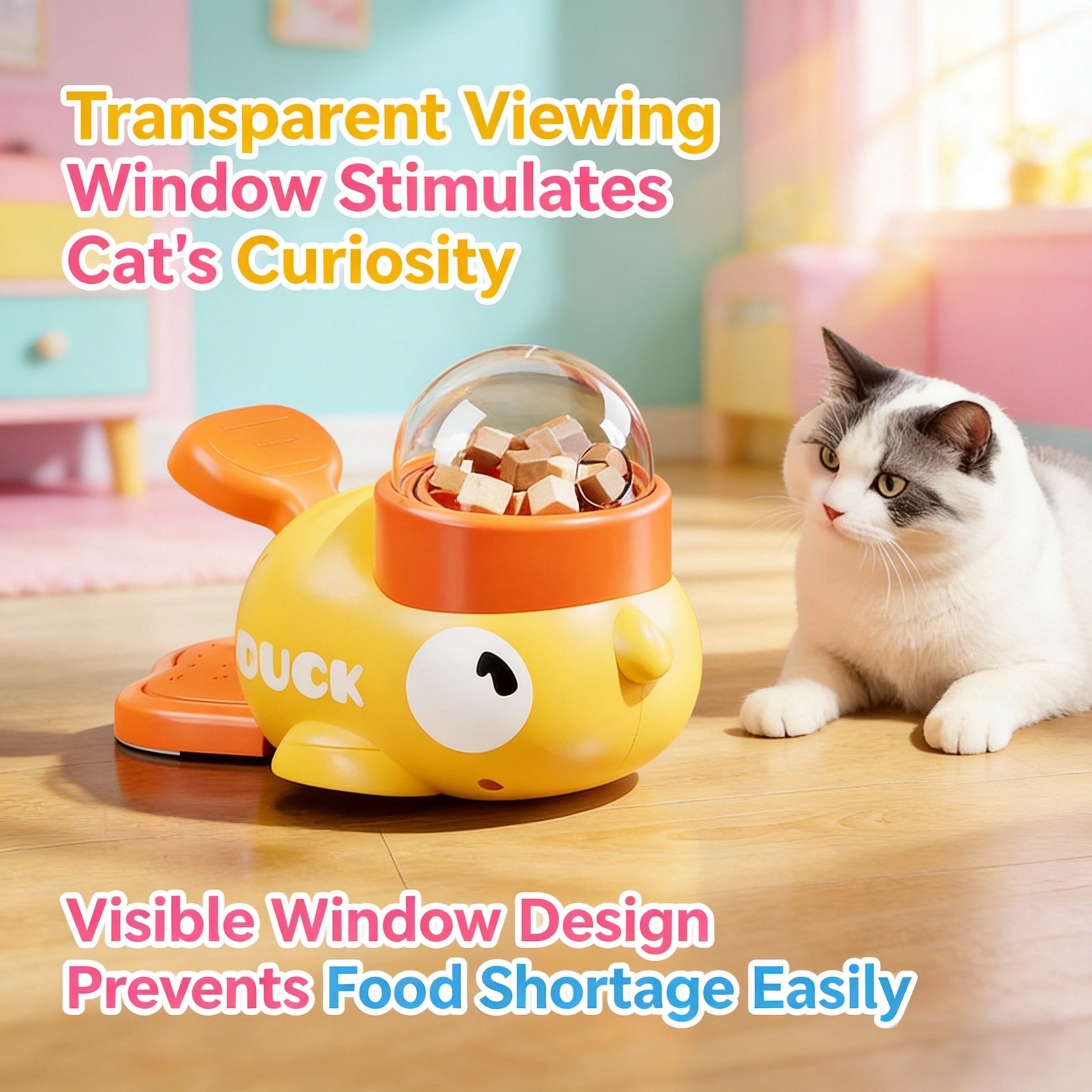 SmartDuckT Treat-Dispensing Puzzle Toy - product design detail