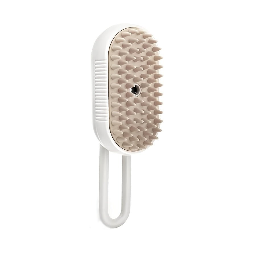 PetNest 4-in-1 Silicone Pet Grooming Brush - Massage, Mist & Self-Cleaning - product detail image
