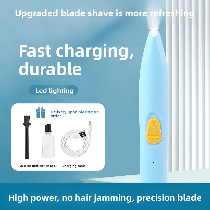 PetNest 360� Pet Paw Hair Trimmer - Rechargeable Electric Clipper for Dogs & Cats, USB-C Charging - additional product view