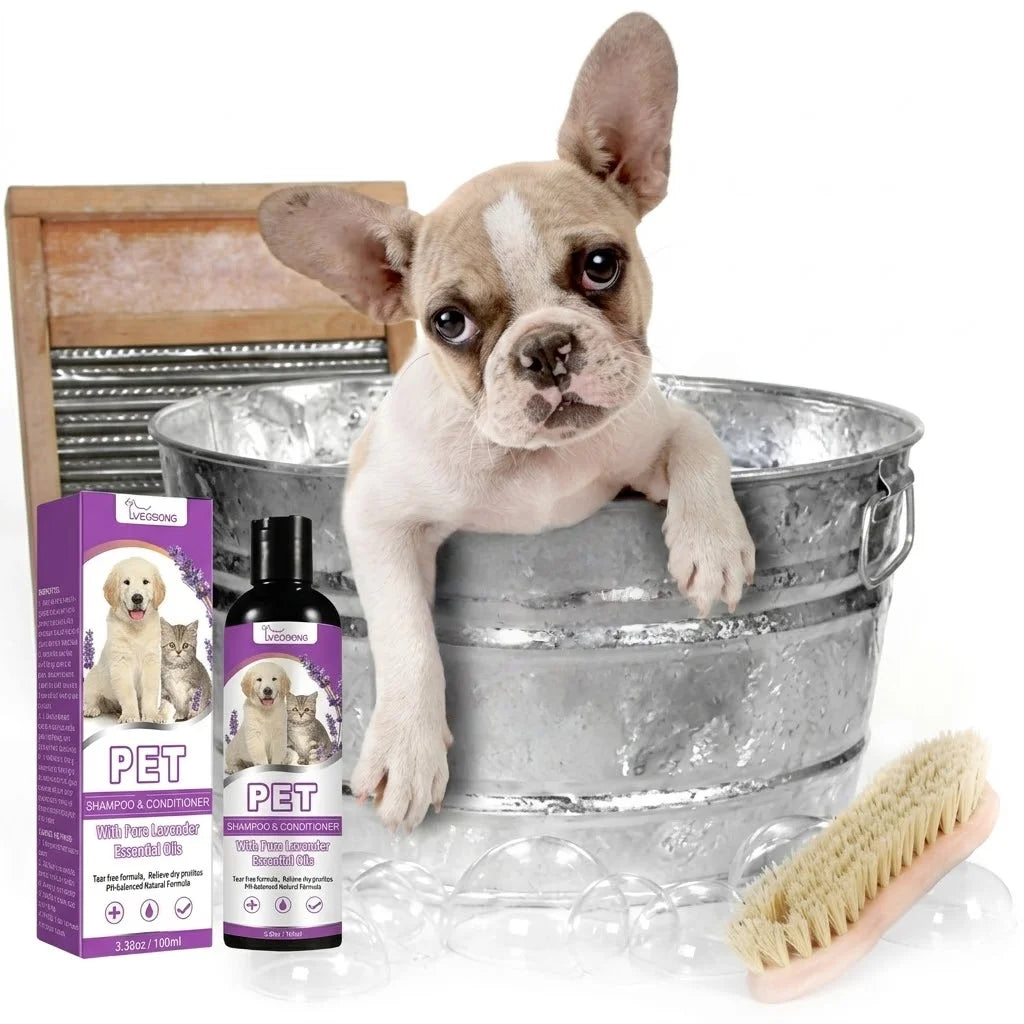Lavender Pet Shampoo & Conditioner - Tear-Free, pH Balanced for Dogs & Cats, 100ml - main product view