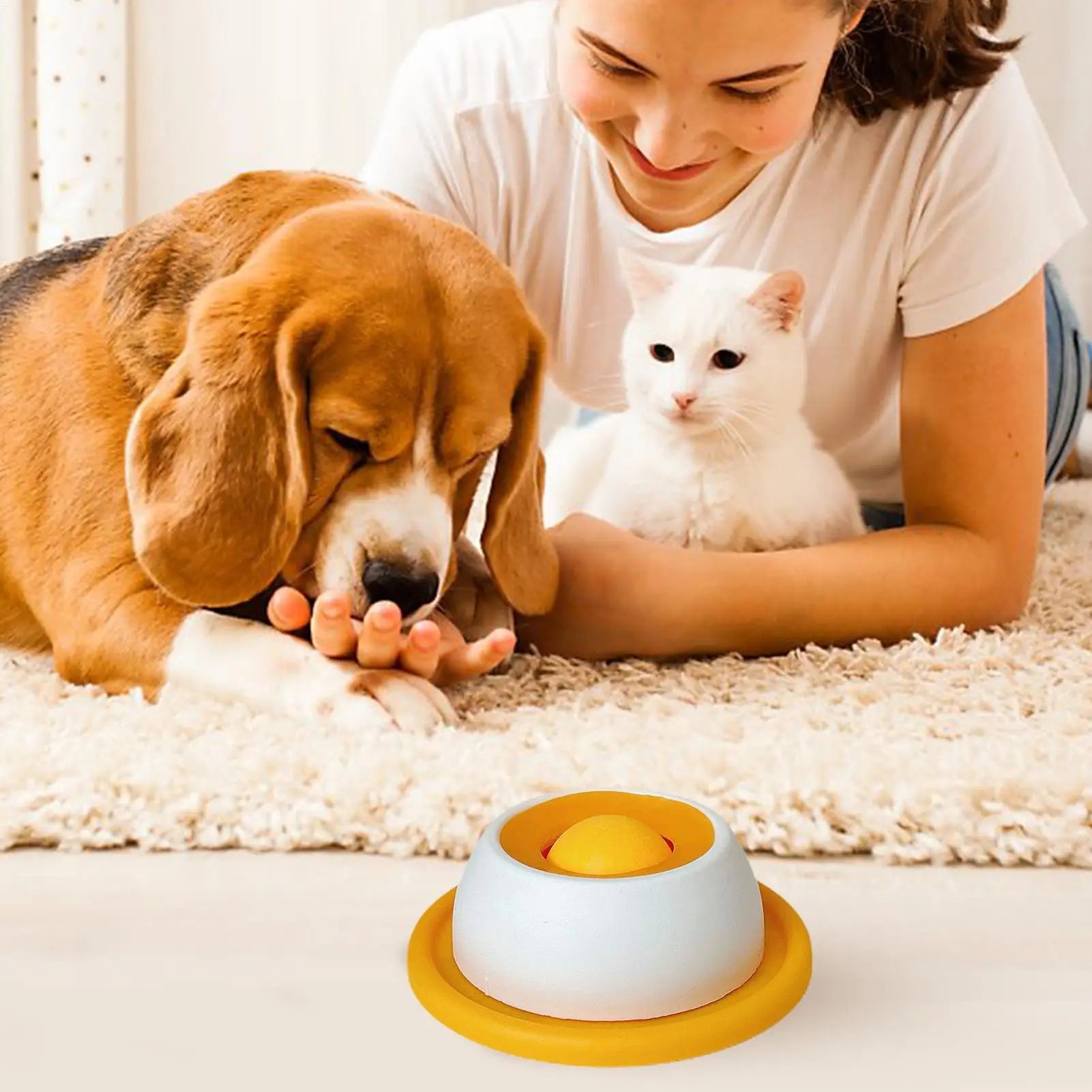 Slow Feeder Lick Mat for Dogs & Cats - Anti-Slip Puzzle Bowl - product design detail