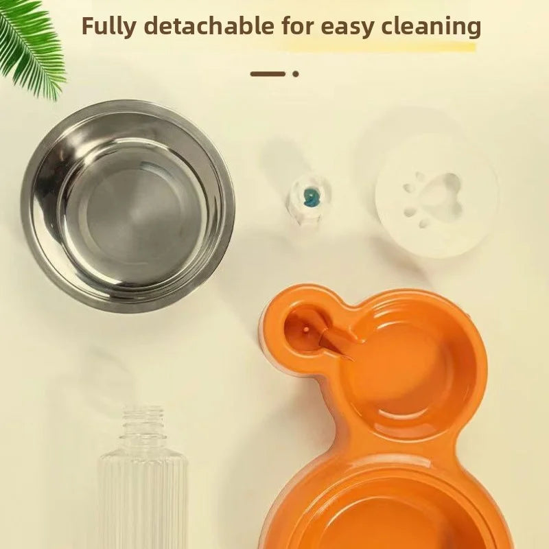 PetNest 2-in-1 Automatic Pet Water Dispenser & Food Bowl for Cats and Dogs - feature detail