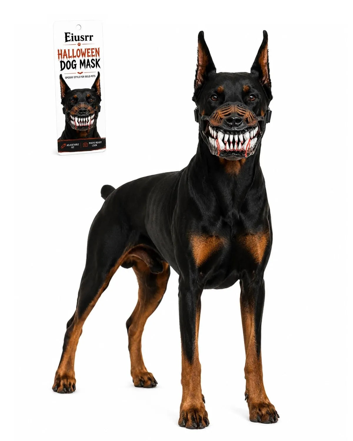 Spooky Dog Halloween Mask - Funny Pet Costume Accessory for Halloween Parties & Photos(Free Shipping) - main product view
