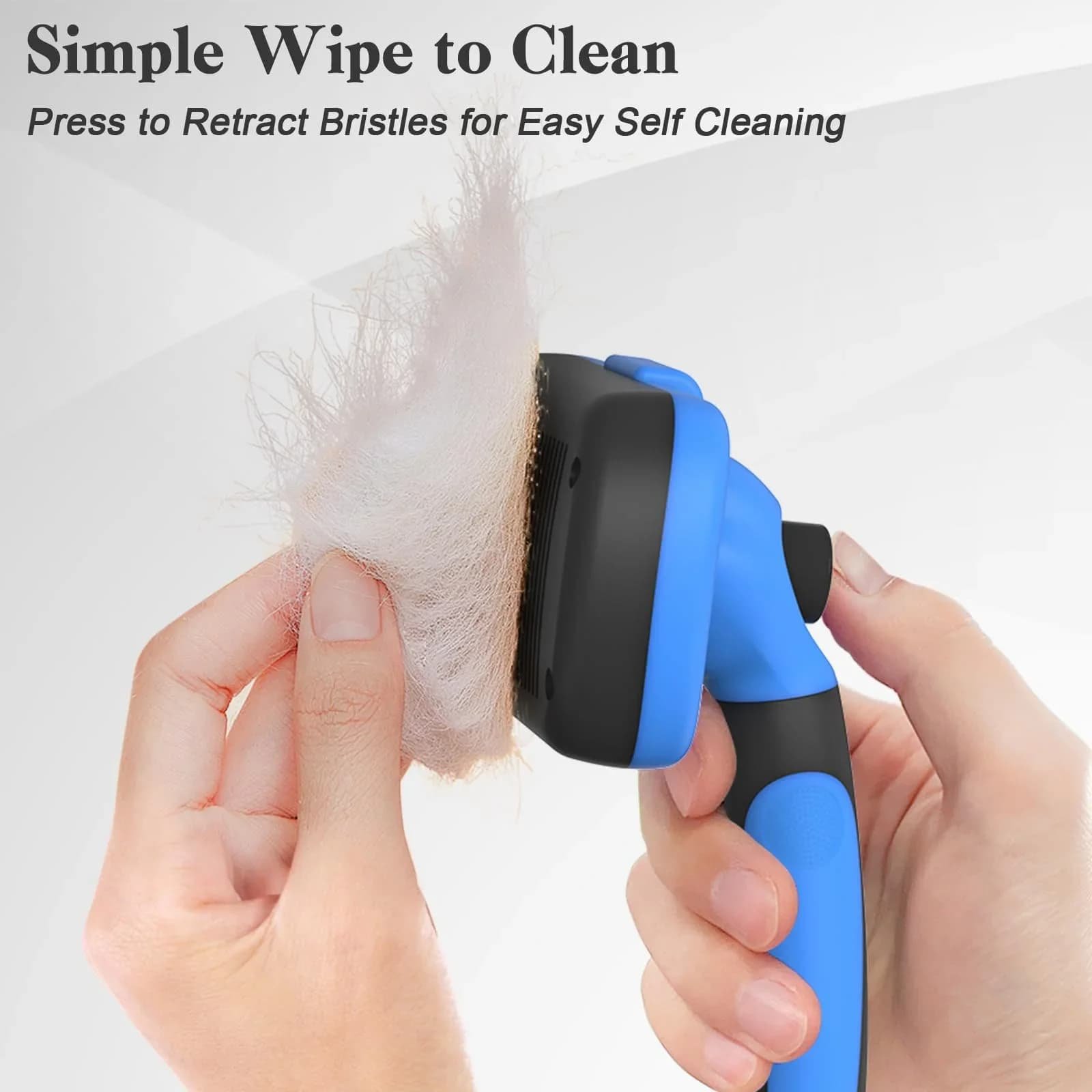 One-Touch Self-Cleaning Slicker Brush - product detail view