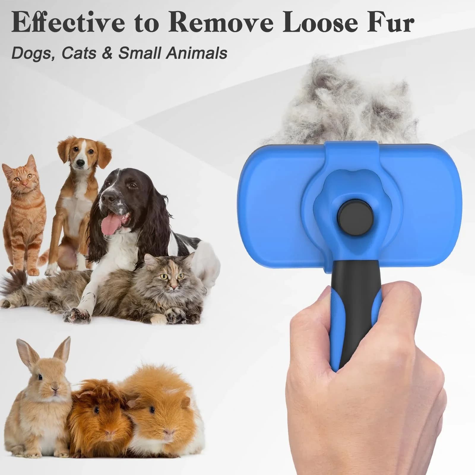 One-Touch Self-Cleaning Slicker Brush - feature detail
