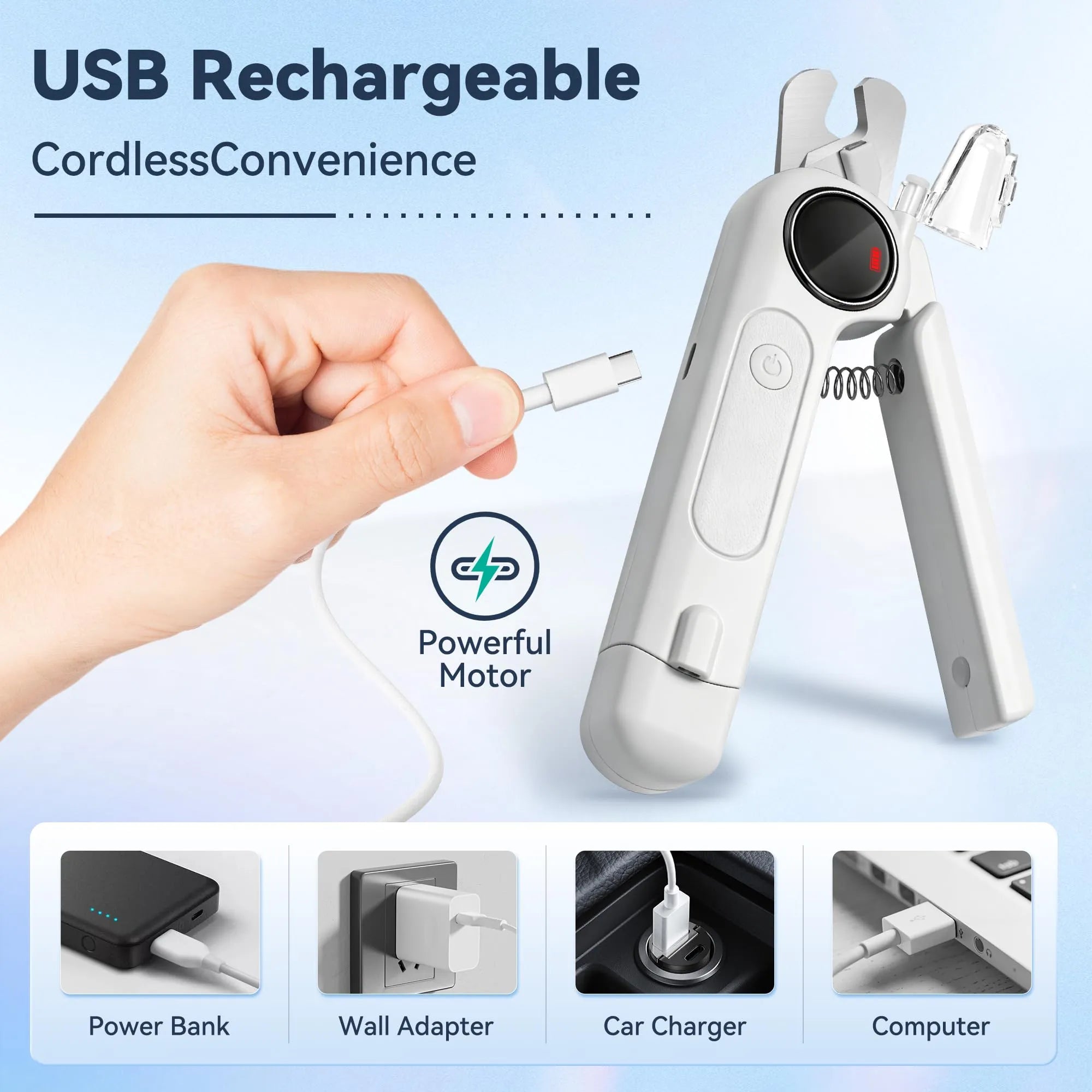 Pro-Glide 2-in-1 Electric Pet Nail Grinder & Clipper - additional product view